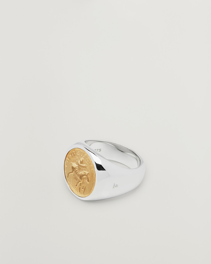 Heren | Sieraden | Tom Wood | Coin Pinky Ring Silver/Gold