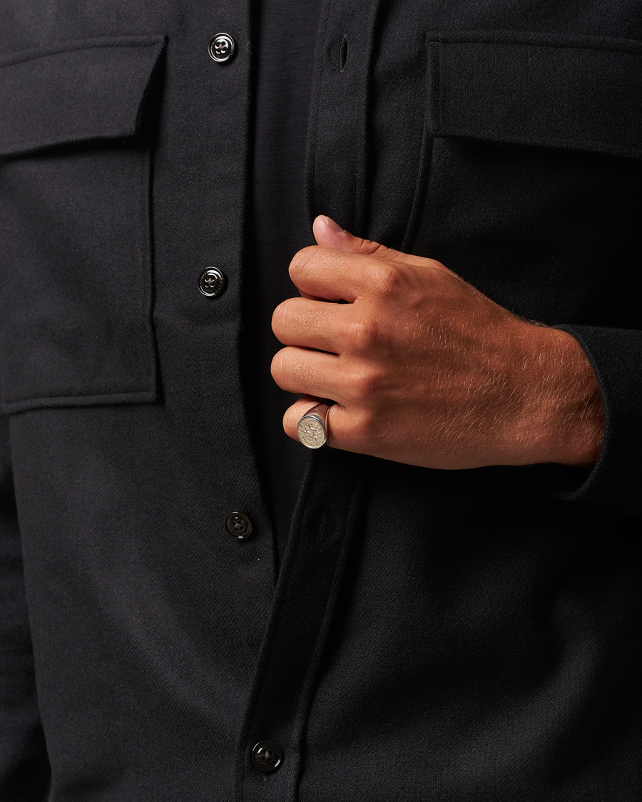 Homme | Bijoux | Tom Wood | Coin Pinky Ring Silver/Gold