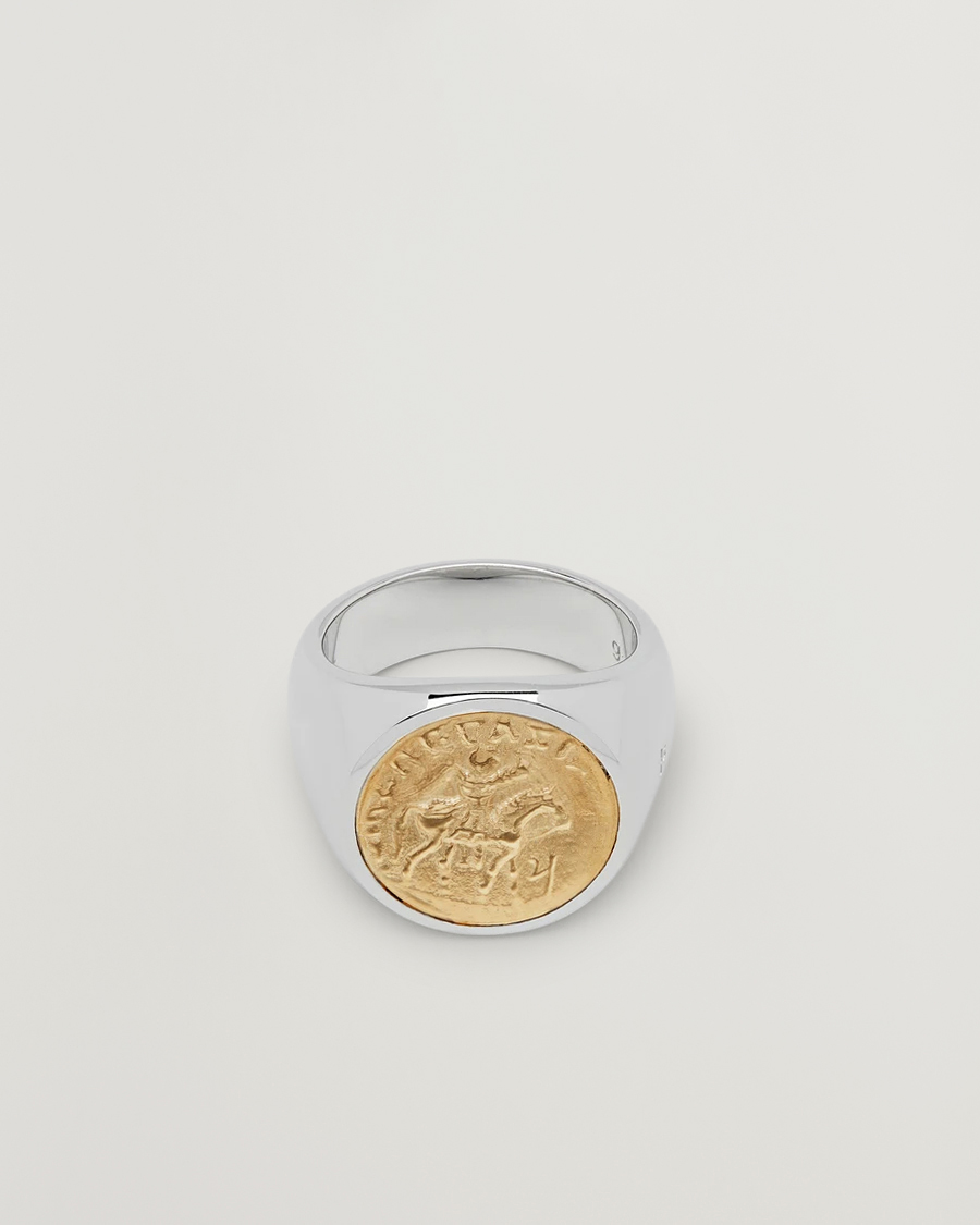 Heren | Sieraden | Tom Wood | Coin Pinky Ring Silver/Gold