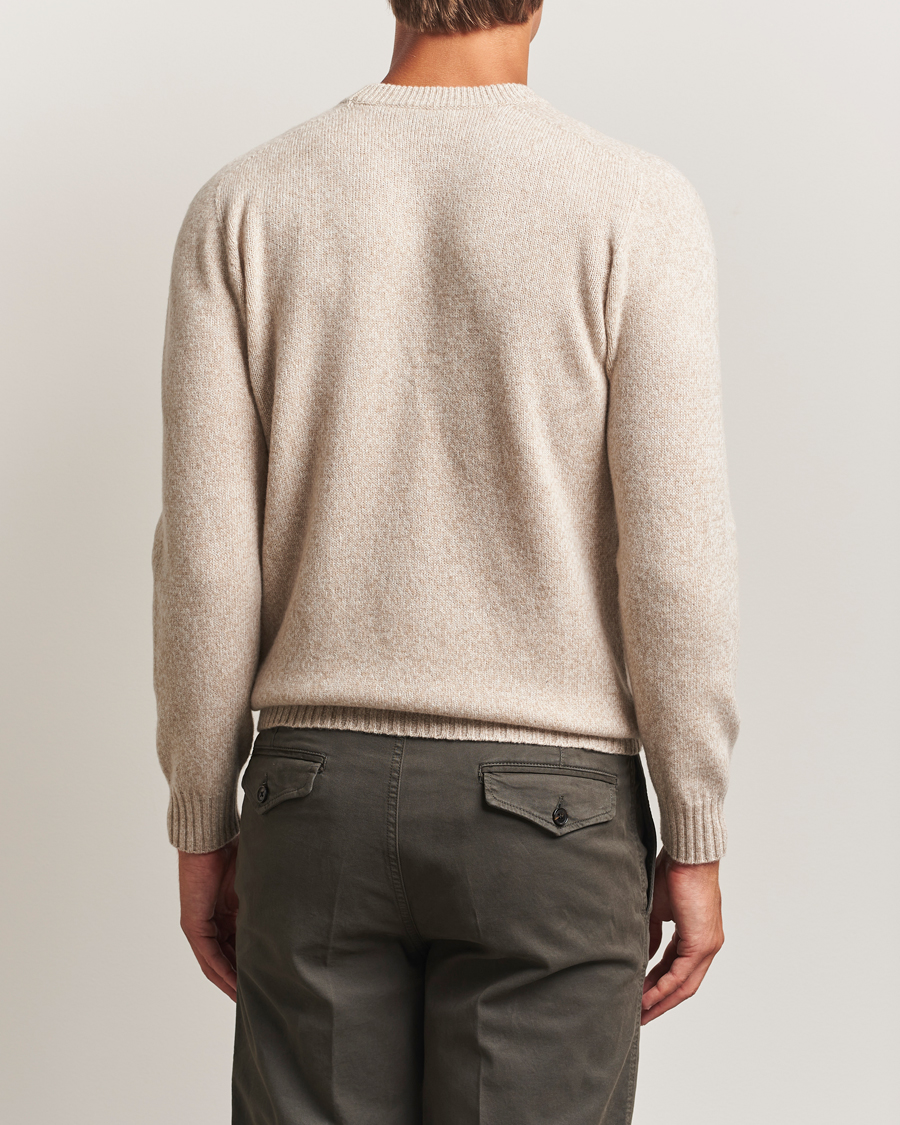 Homme | Pulls Et Tricots | Altea | Wool/Cashmere Crew Neck Sweater Beige Melange