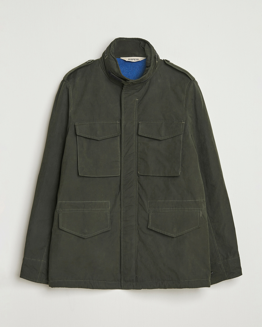 Heren | Jassen | Aspesi | Minifield Cotton Field Jacket Military