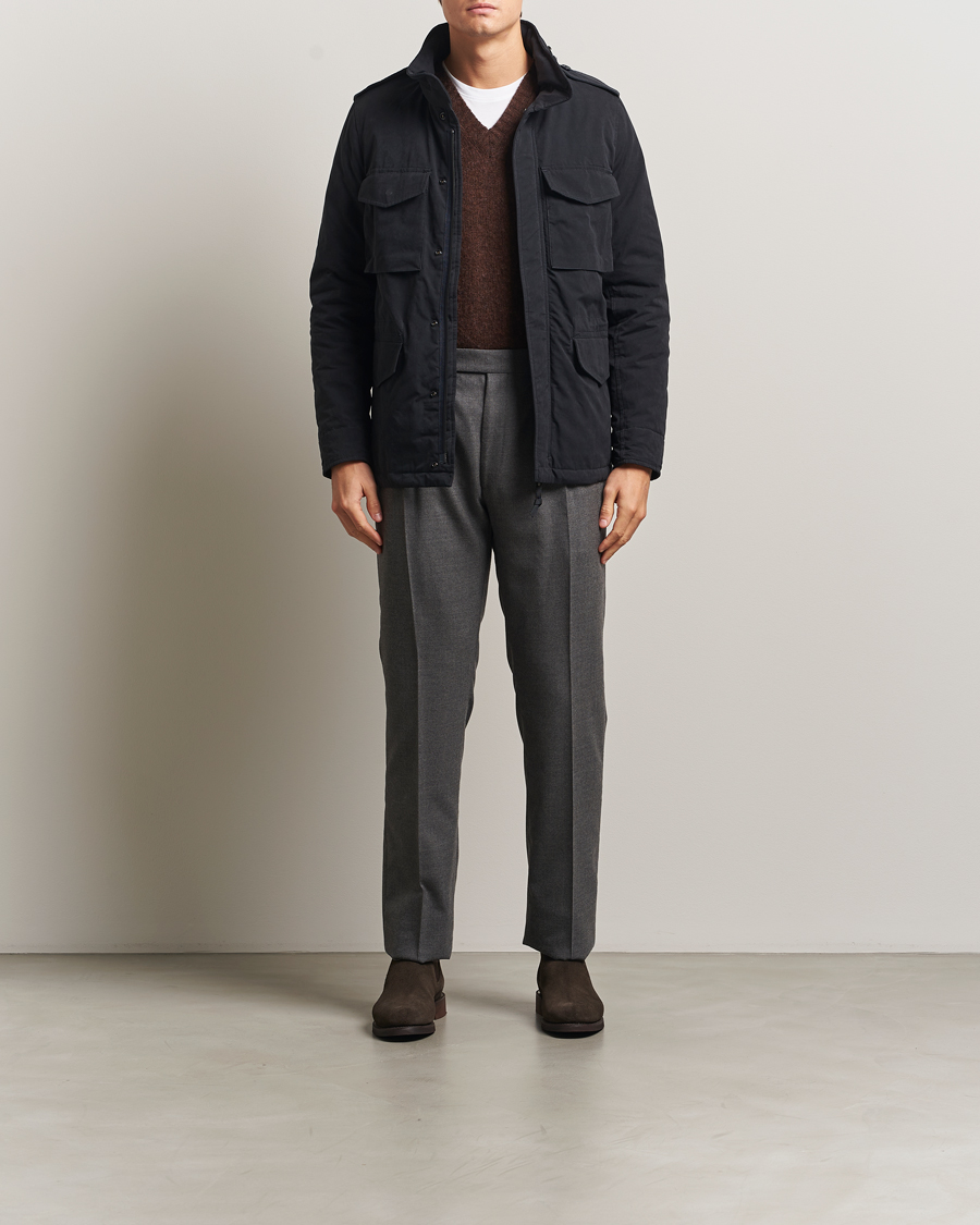 Heren | Jassen | Aspesi | Minifield Cotton Field Jacket Navy