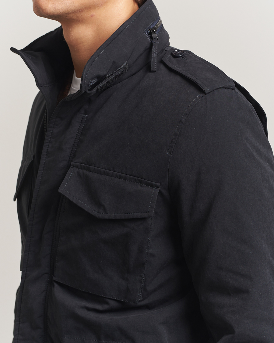 Heren | Jassen | Aspesi | Minifield Cotton Field Jacket Navy