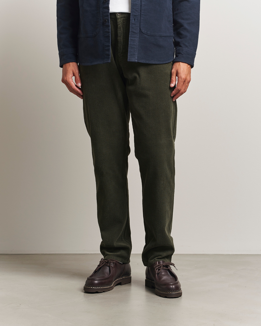Homme | Pantalons | Aspesi | Corduroy Pants Hunting Green
