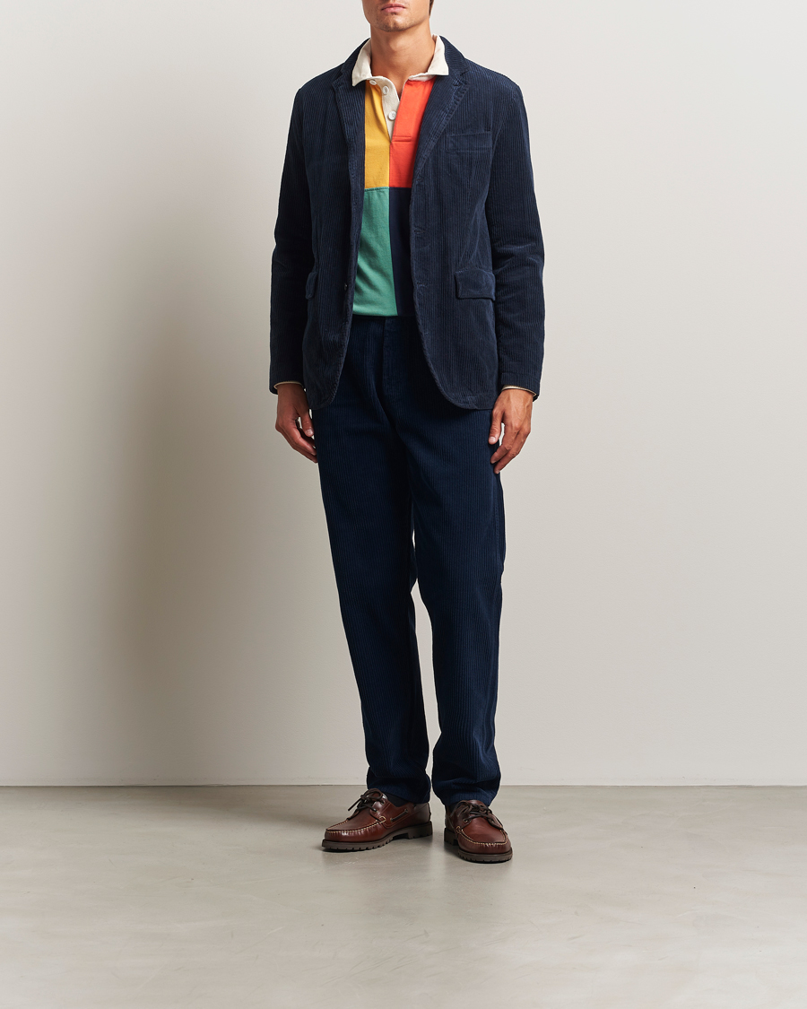 Homme | Blazers | Aspesi | Corduroy Blazer Navy