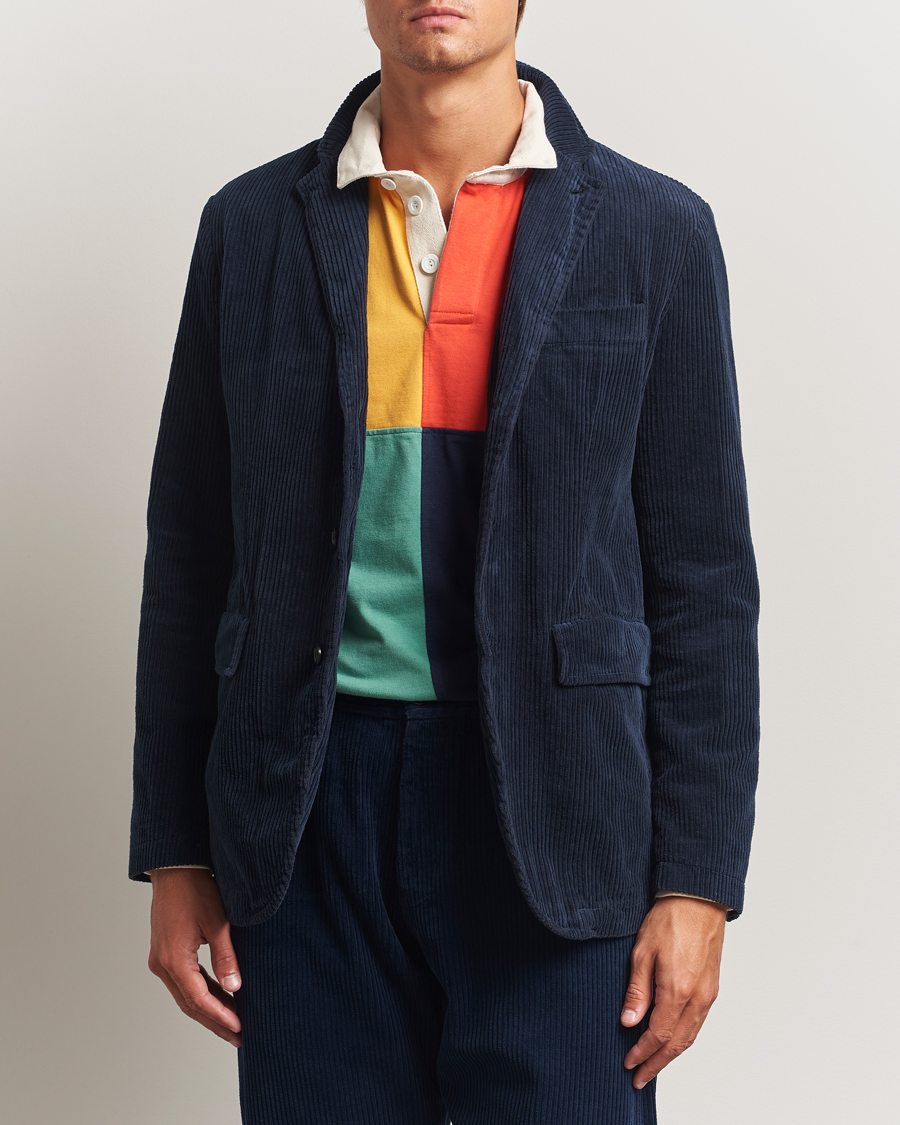 Homme | Blazers | Aspesi | Corduroy Blazer Navy
