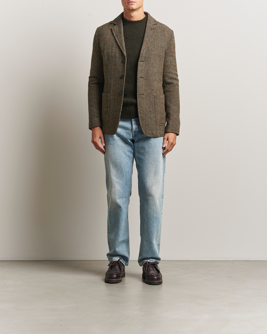 Homme | Blazers | Aspesi | Harris Tweed Blazer Brown Check