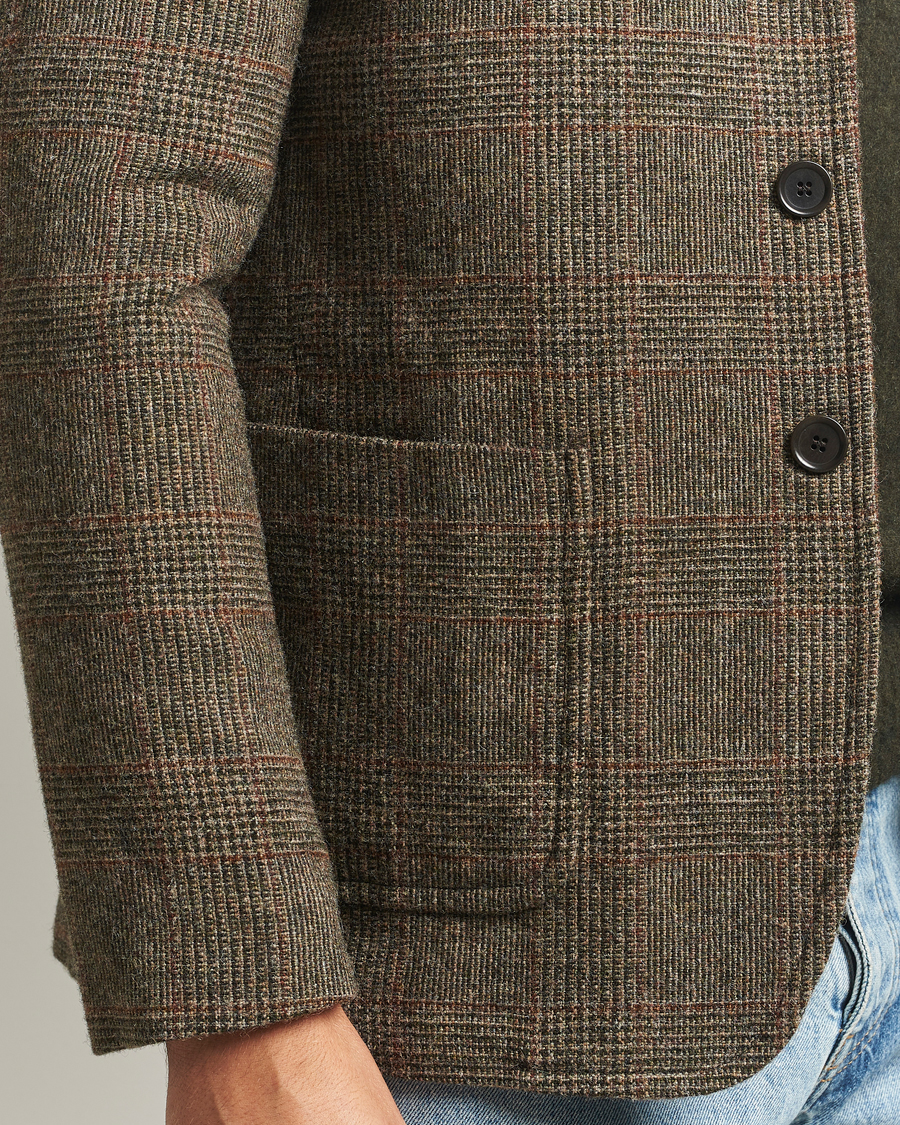 Homme | Blazers | Aspesi | Harris Tweed Blazer Brown Check