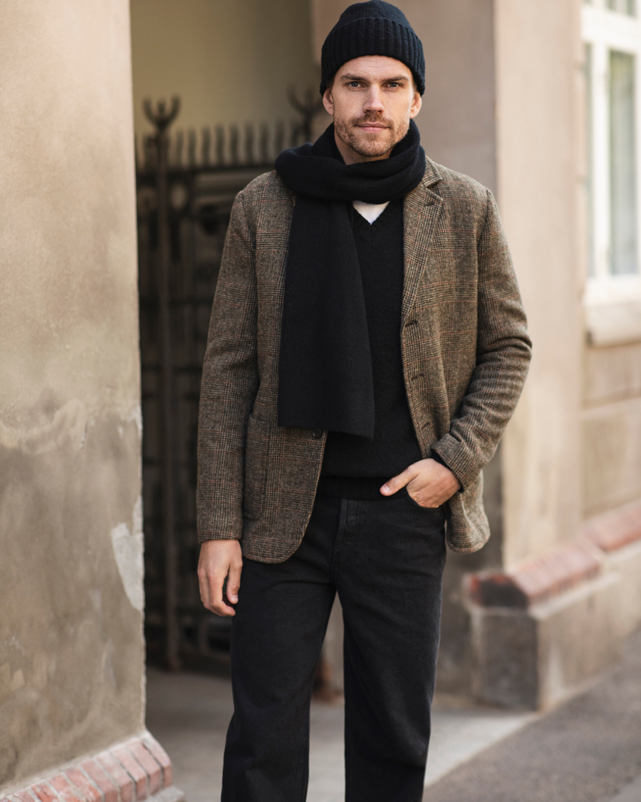 Homme | Blazers | Aspesi | Harris Tweed Blazer Brown Check