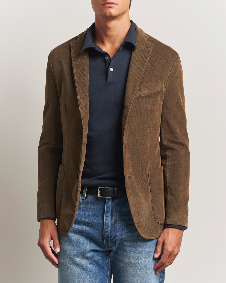 Homme | Blazers | Boglioli | K Jacket Corduroy Blazer Brown