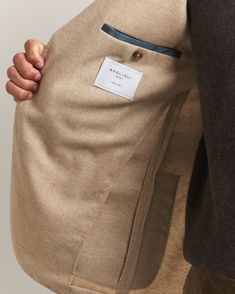 Heren | Blazers | Boglioli | K Jacket Wool/Cashmere Blazer Beige