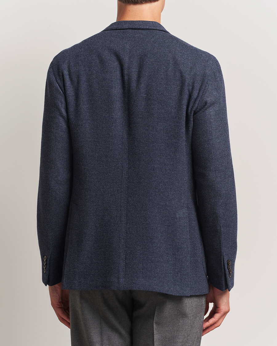 Homme | Blazers | Boglioli | K Jacket Cashmere/Wool Twill Blazer Dark Blue