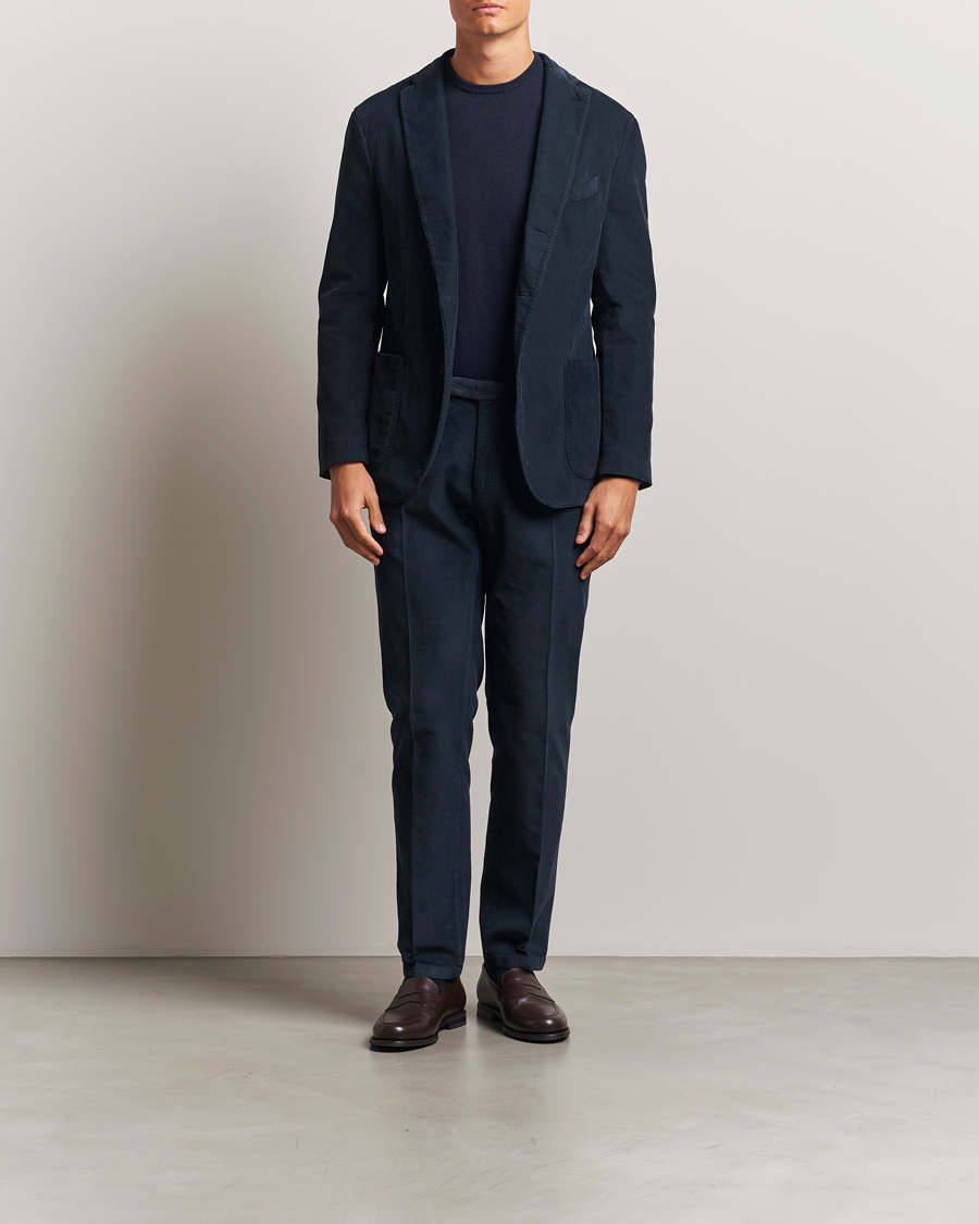 Homme | Costumes | Boglioli | K Jacket Baby Corduroy Suit Navy