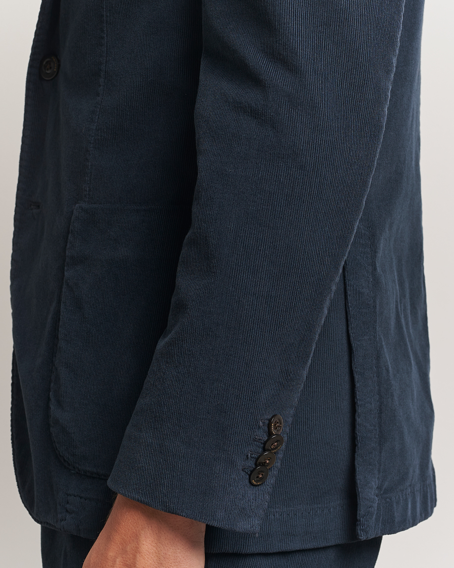 Homme | Costumes | Boglioli | K Jacket Baby Corduroy Suit Navy