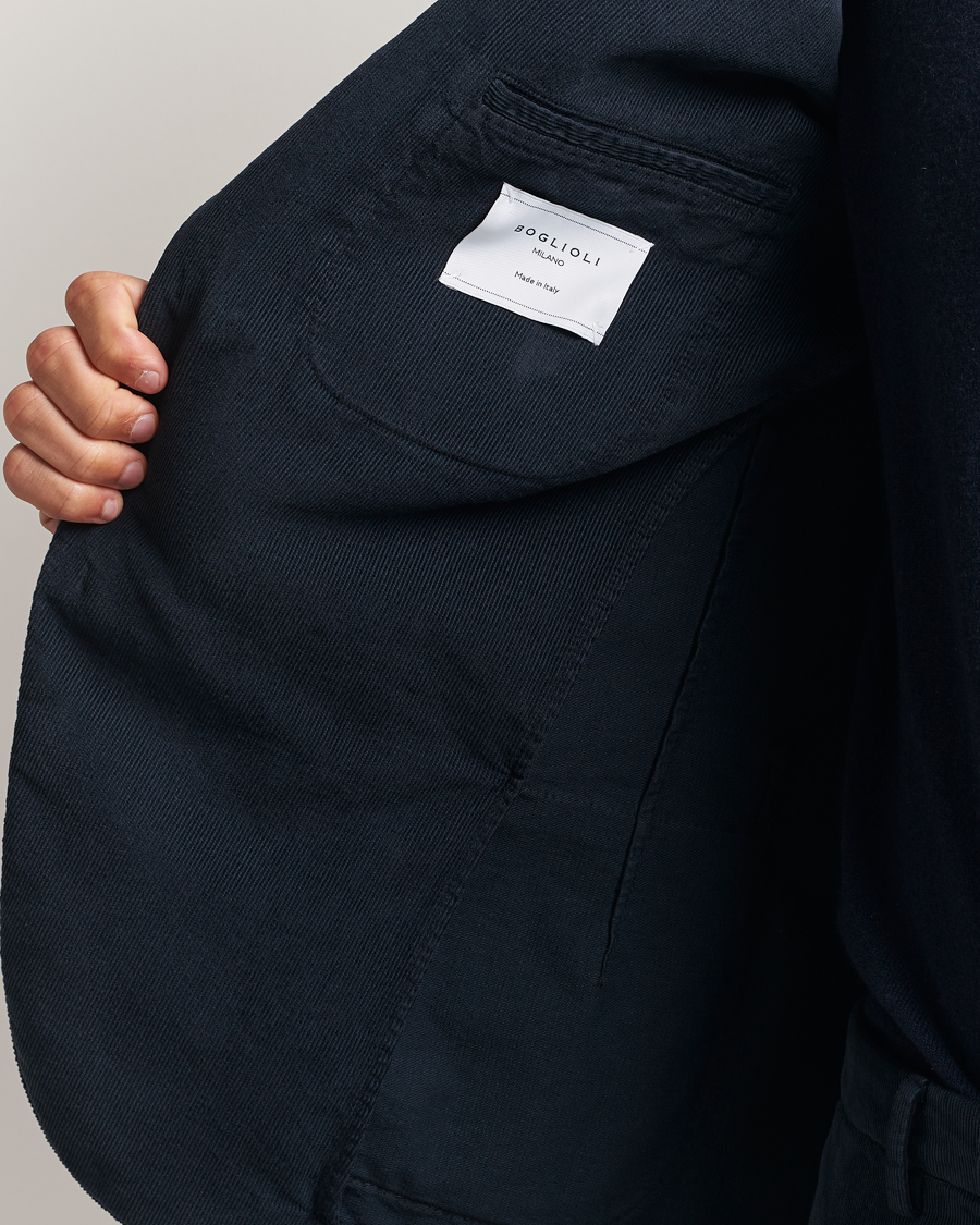 Homme | Costumes | Boglioli | K Jacket Baby Corduroy Suit Navy