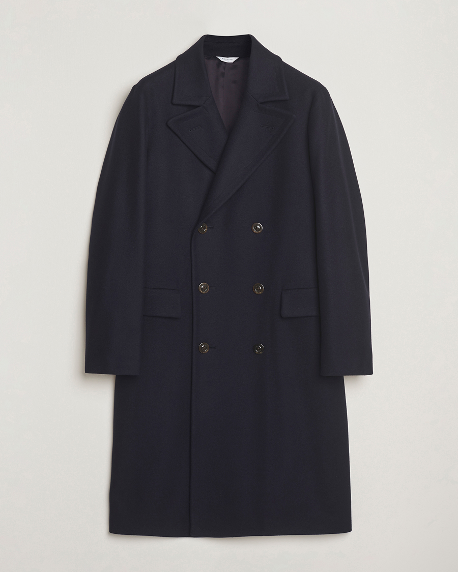 Homme | Manteaux Et Vestes | Boglioli | Double Breasted Wool Coat Navy