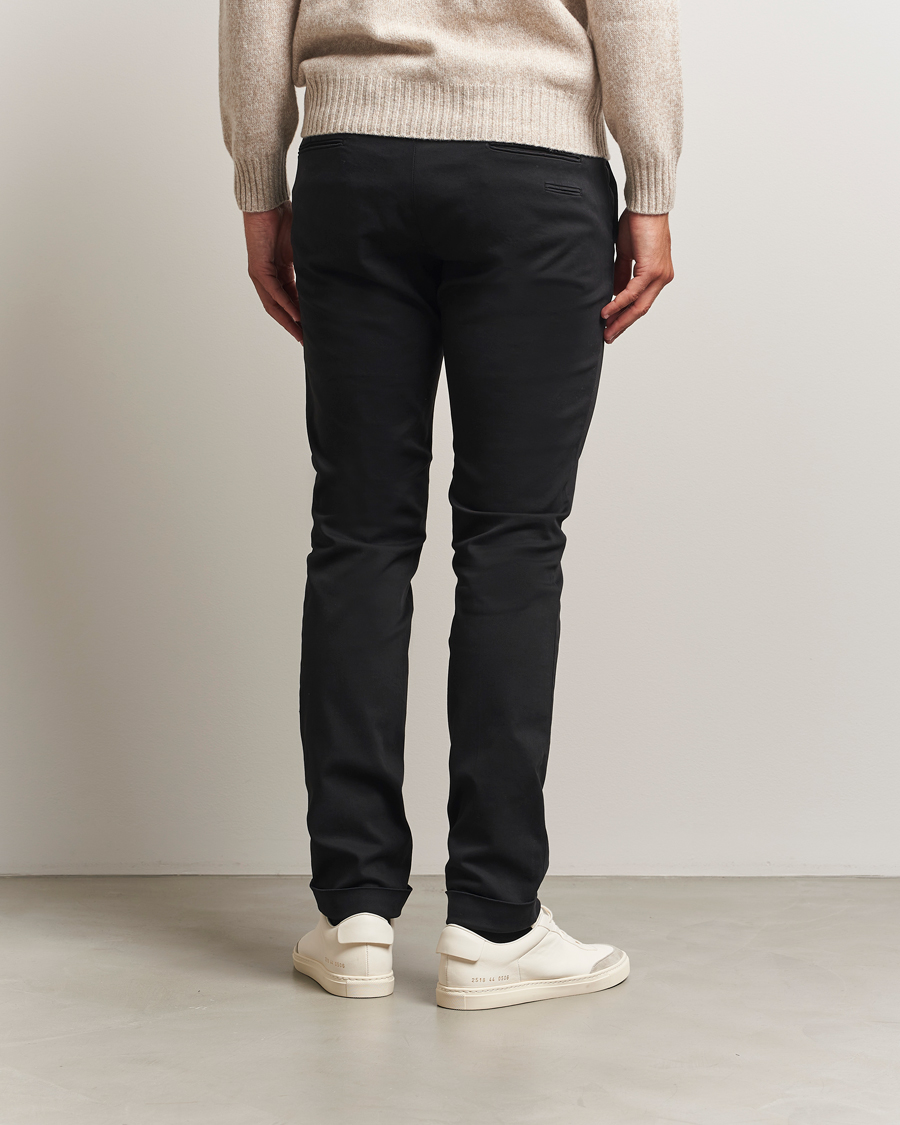 Heren | Broeken | Briglia 1949 | Slim Fit Cotton Stretch Chino Black