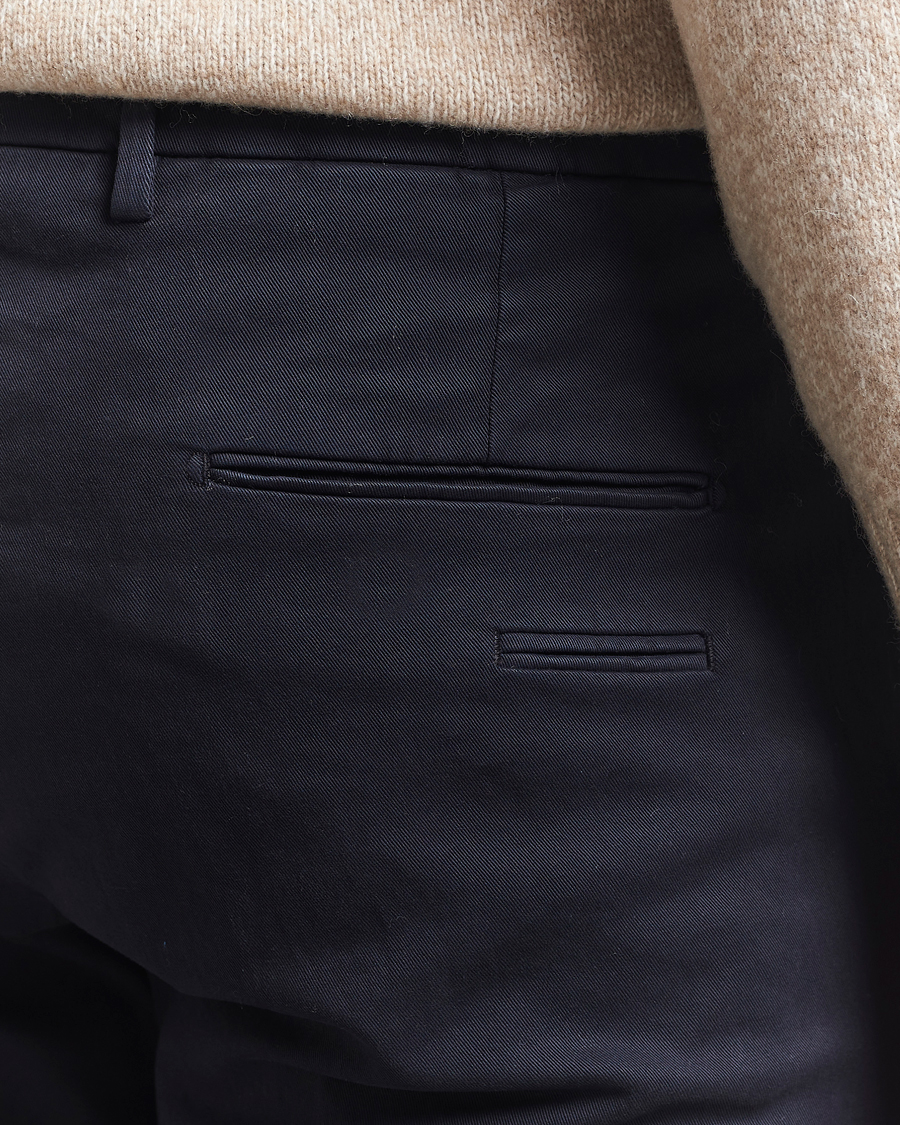Heren | Broeken | Briglia 1949 | Slim Fit Cotton Stretch Chino Navy