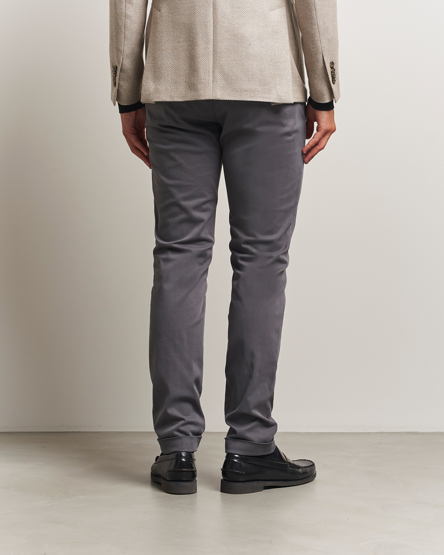 Heren | Broeken | Briglia 1949 | Slim Fit Cotton Stretch Chino Grey