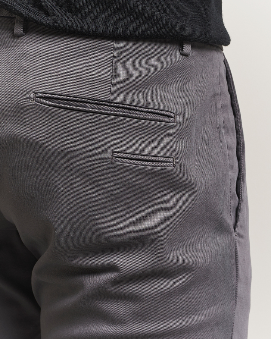 Heren | Broeken | Briglia 1949 | Slim Fit Cotton Stretch Chino Grey