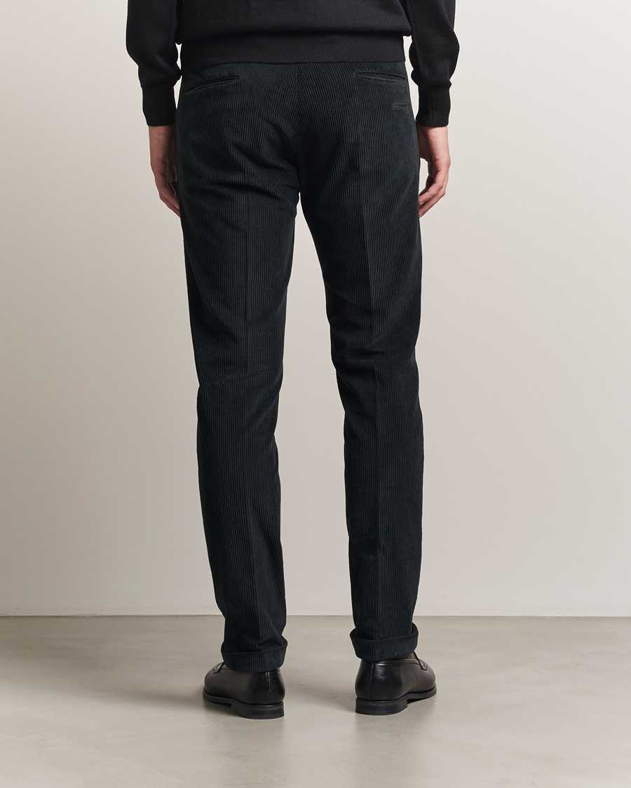 Homme | Pantalons | Briglia 1949 | Slim Fit Corduroy Trousers Black
