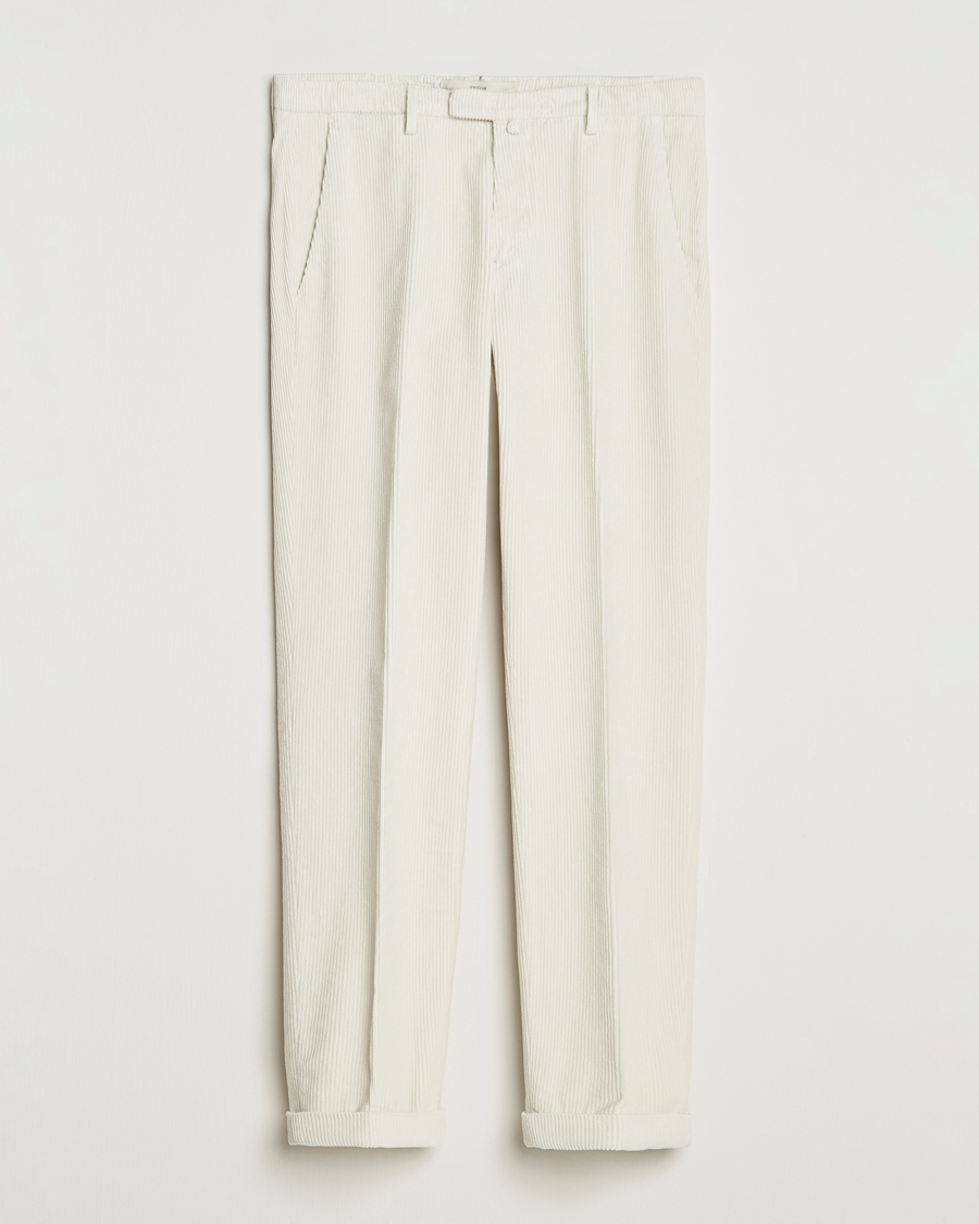 Homme | Pantalons | Briglia 1949 | Slim Fit Corduroy Trousers Off White