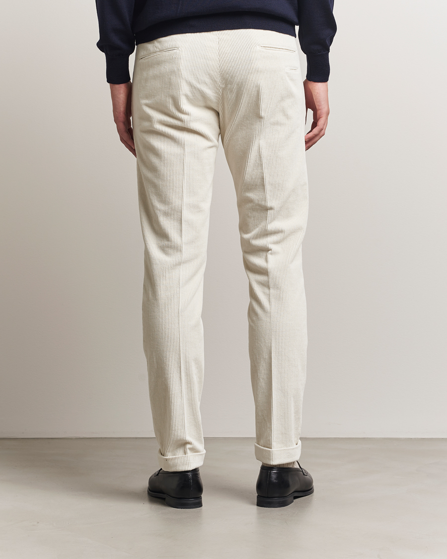 Homme | Pantalons | Briglia 1949 | Slim Fit Corduroy Trousers Off White