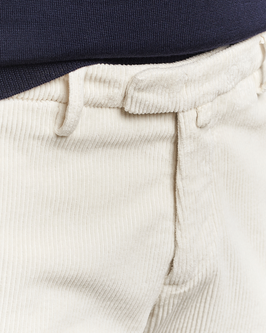 Homme | Pantalons | Briglia 1949 | Slim Fit Corduroy Trousers Off White