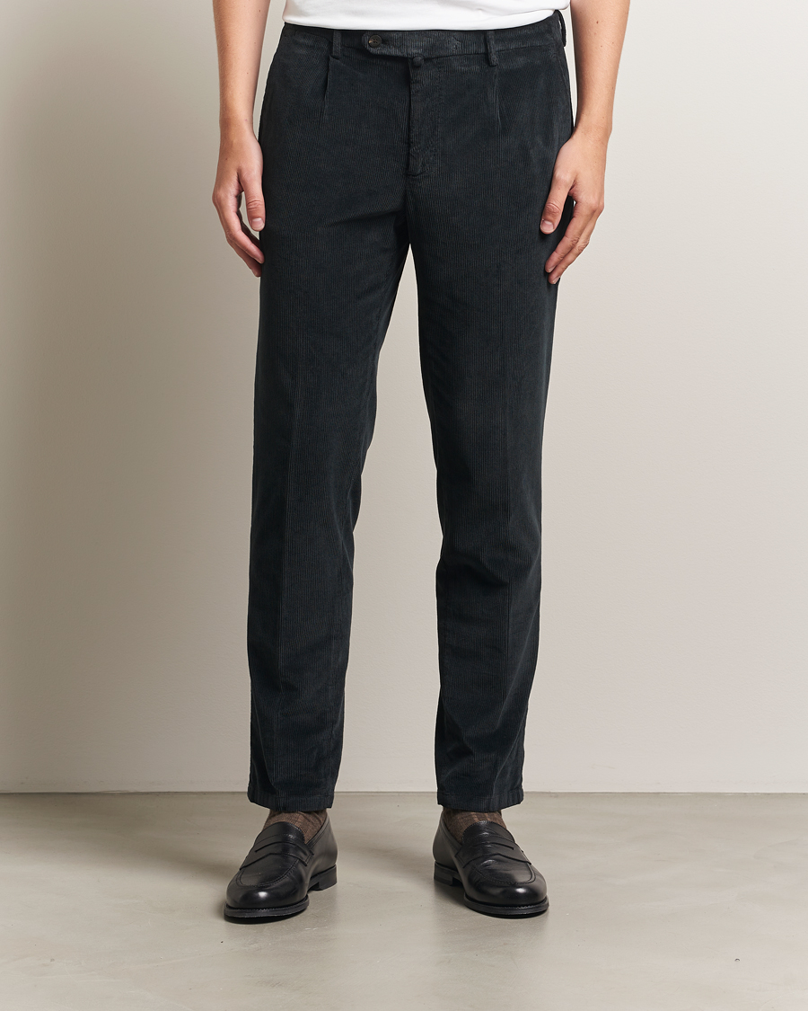 Heren | Broeken | Briglia 1949 | Easy Fit Corduroy Trousers Black
