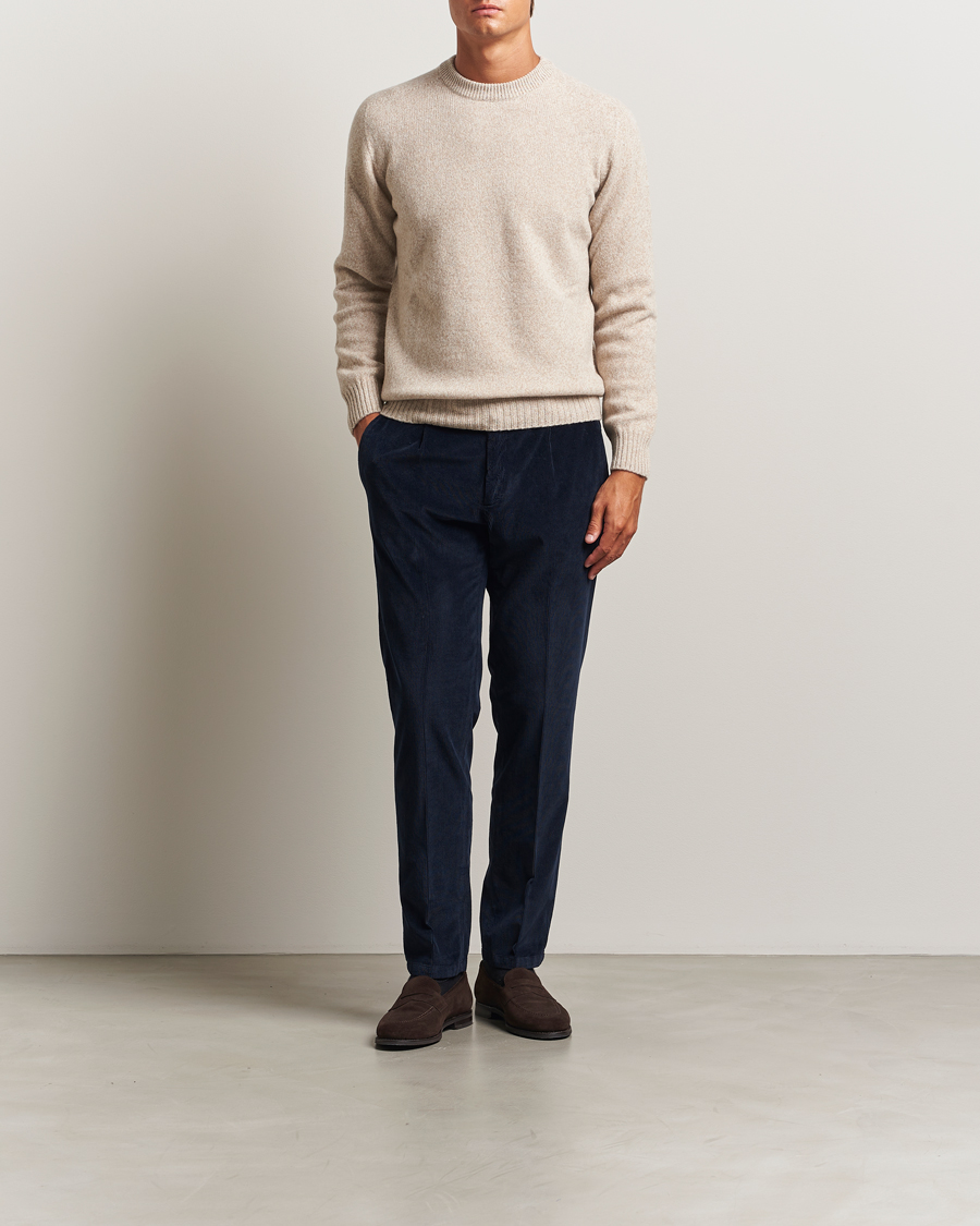 Homme | Pantalons | Briglia 1949 | Easy Fit Corduroy Trousers Navy