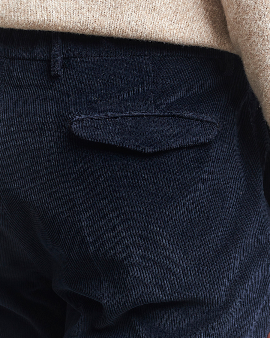 Homme | Pantalons | Briglia 1949 | Easy Fit Corduroy Trousers Navy