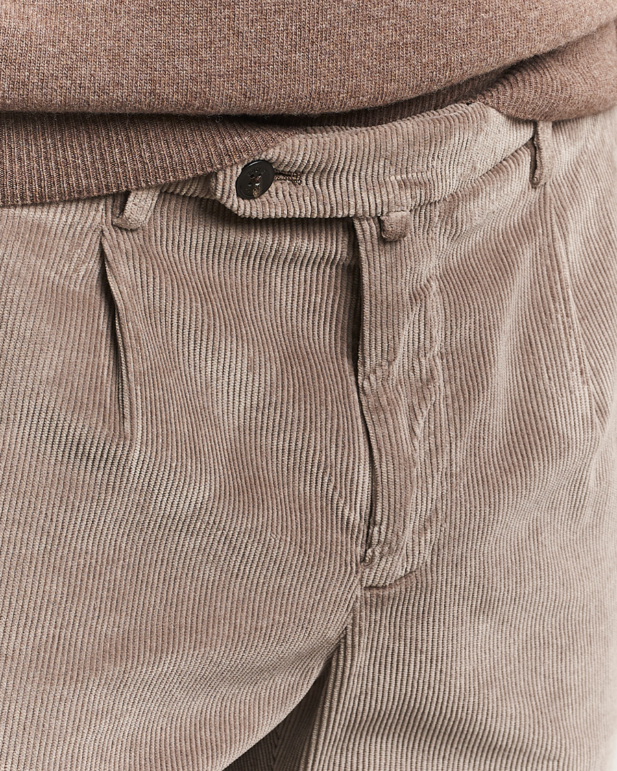 Heren | Broeken | Briglia 1949 | Easy Fit Corduroy Trousers Taupe