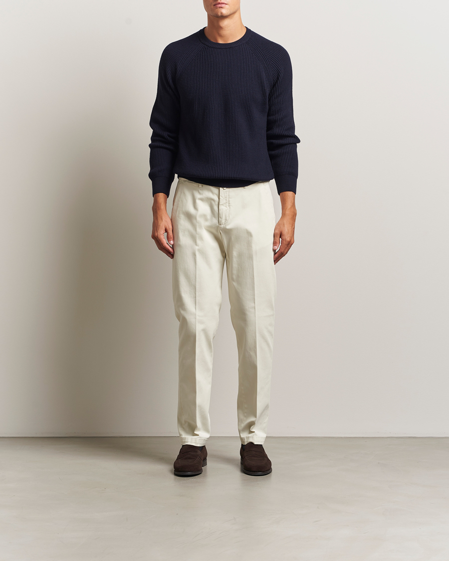 Heren | Broeken | Briglia 1949 | Soho Tailored Easy Fit Chino Off White