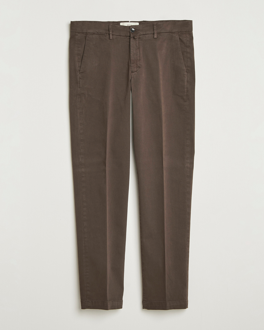 Heren | Broeken | Briglia 1949 | Soho Tailored Easy Fit Chino Brown