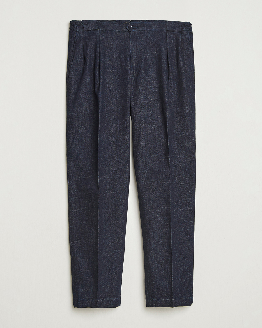 Heren | Broeken | Briglia 1949 | Portobello Loose Fit Denim Trousers Dark Blue