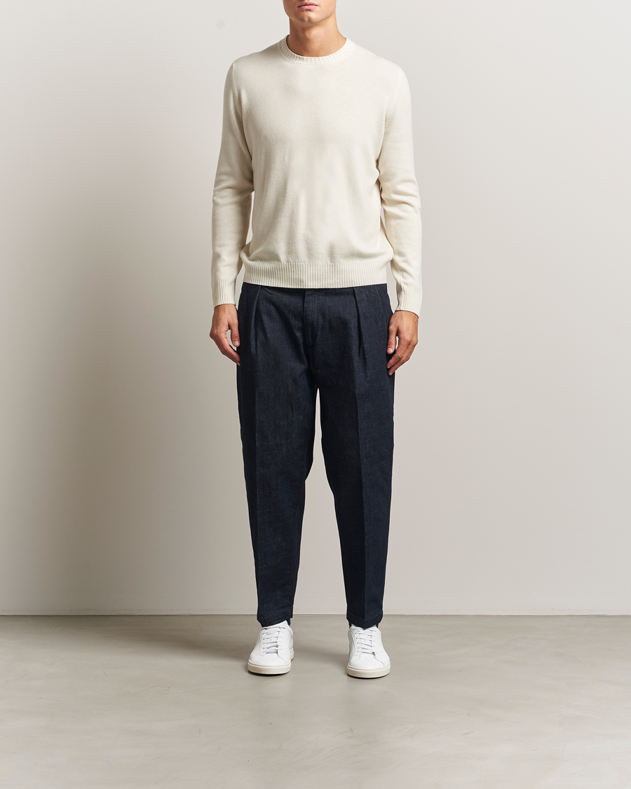 Heren | Broeken | Briglia 1949 | Portobello Loose Fit Denim Trousers Dark Blue
