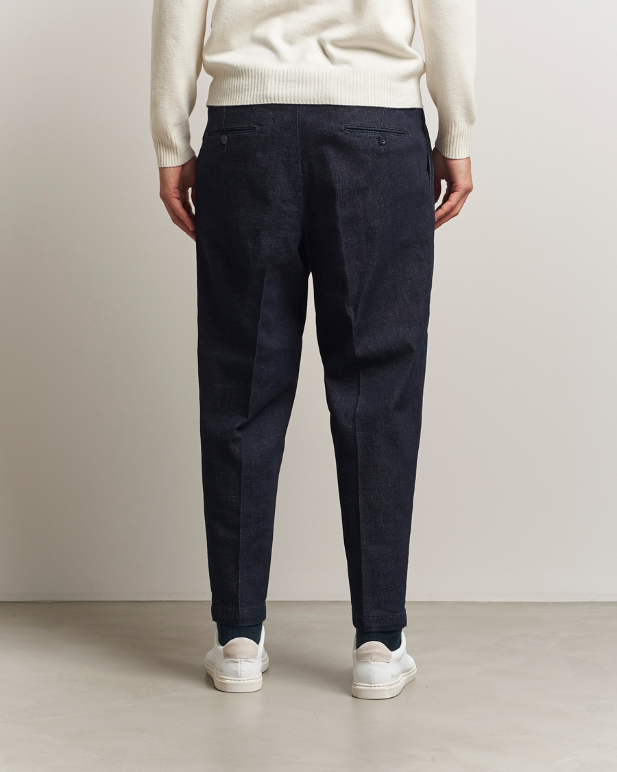 Heren | Broeken | Briglia 1949 | Portobello Loose Fit Denim Trousers Dark Blue