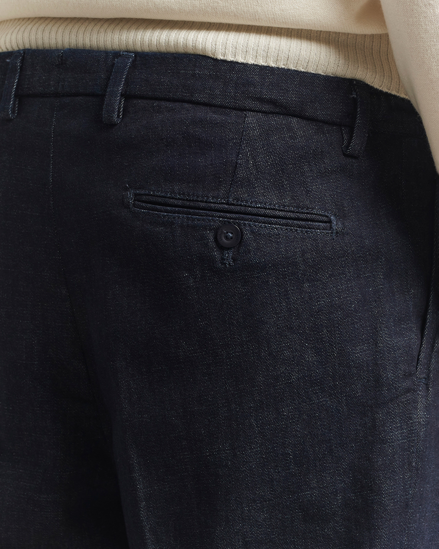 Heren | Broeken | Briglia 1949 | Portobello Loose Fit Denim Trousers Dark Blue