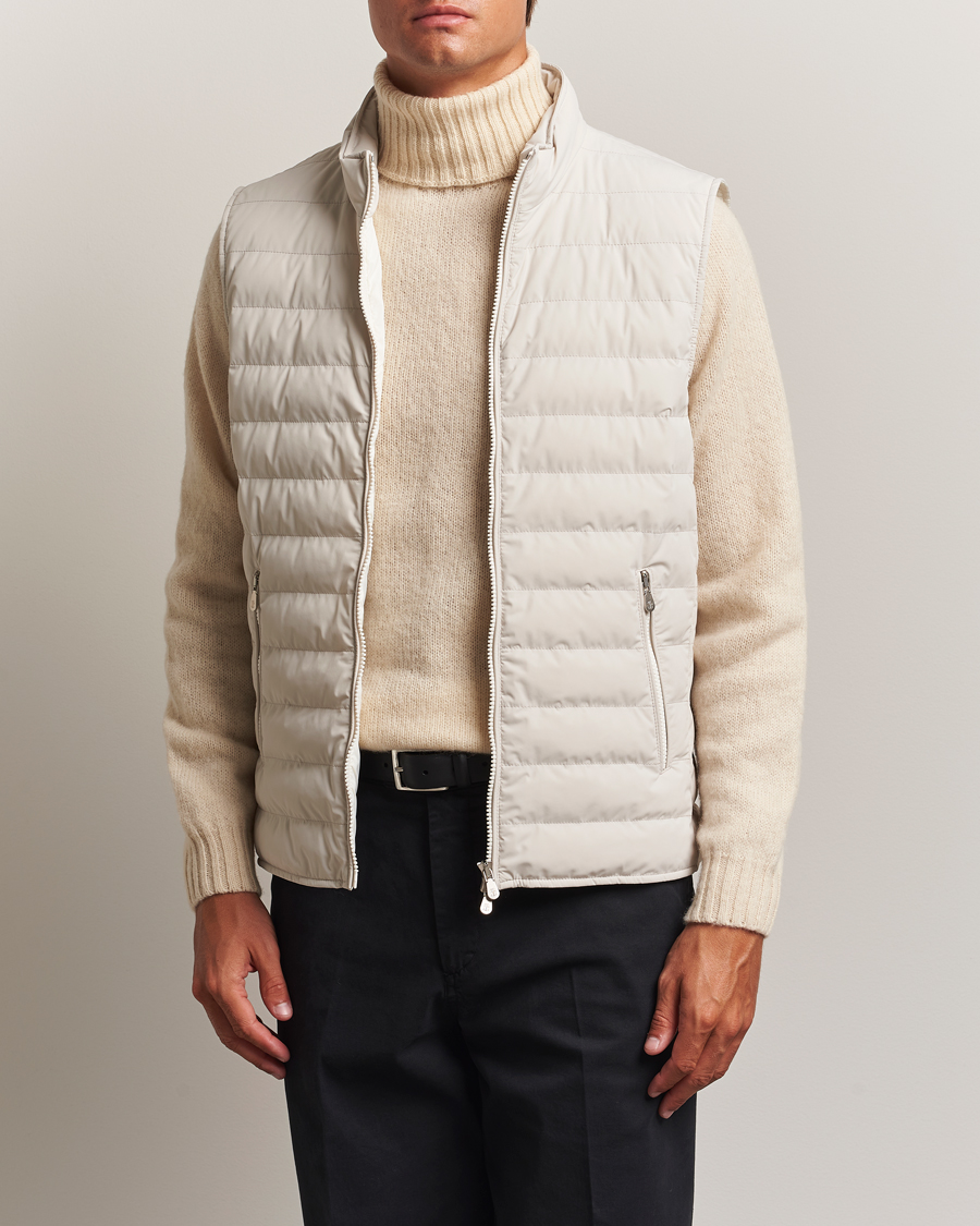 Homme | Manteaux Et Vestes | Brunello Cucinelli | Nylon Gilet Light Beige