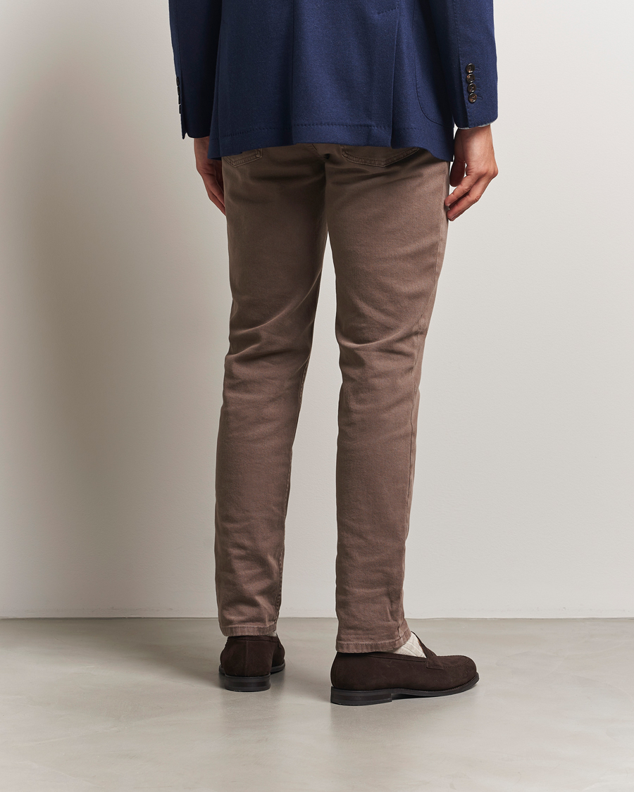 Homme | Pantalons | Brunello Cucinelli | Slim Fit Bull Denim Pants Light Beige