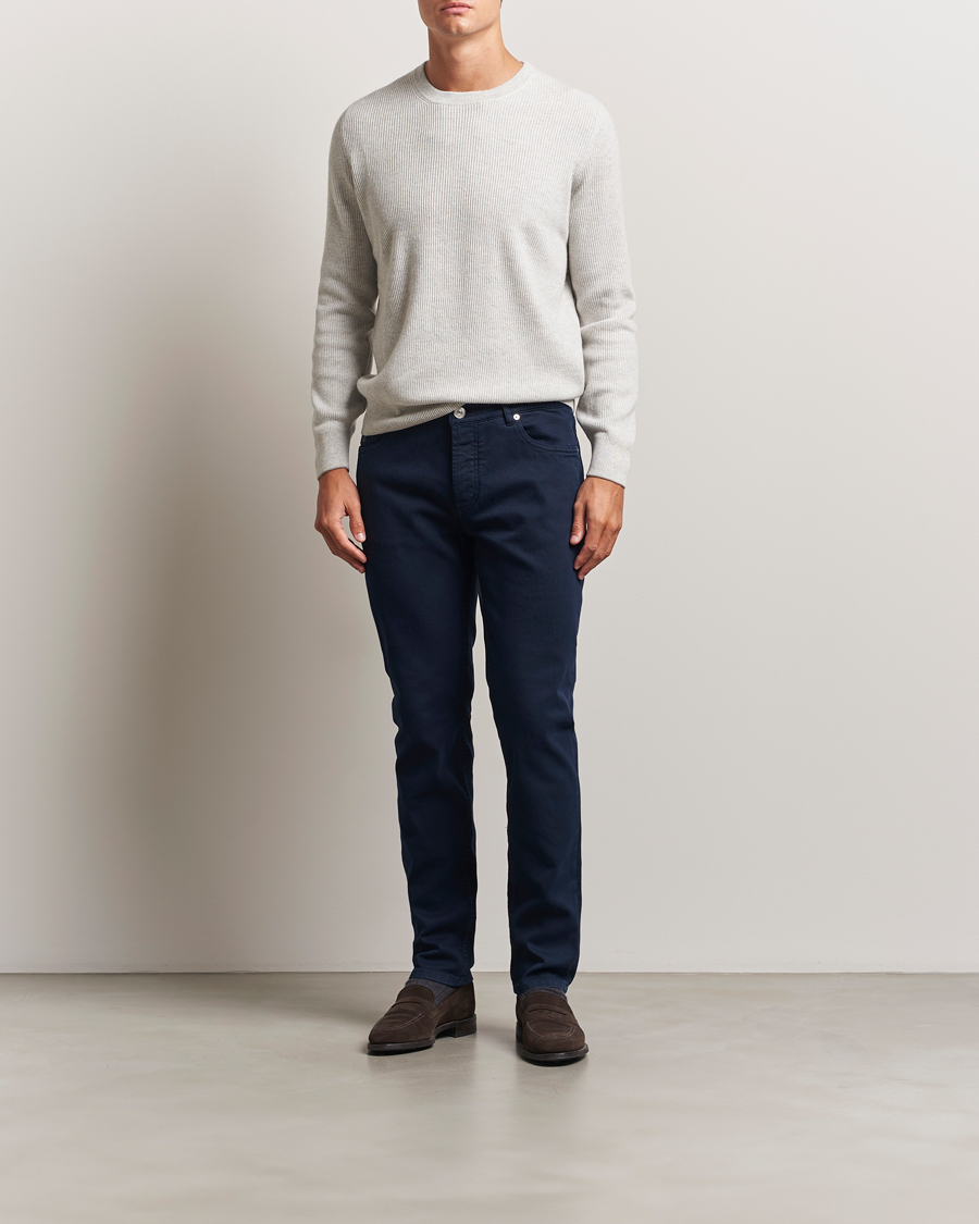 Homme | Pantalons | Brunello Cucinelli | Slim Fit Bull Denim Pants Navy