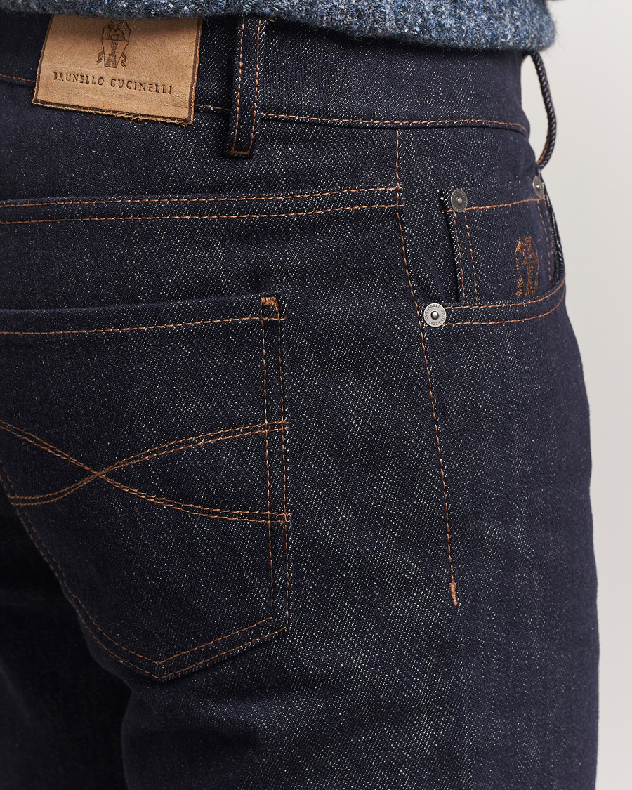 Homme | Jeans | Brunello Cucinelli | Traditional Fit Jeans Dark Indigo