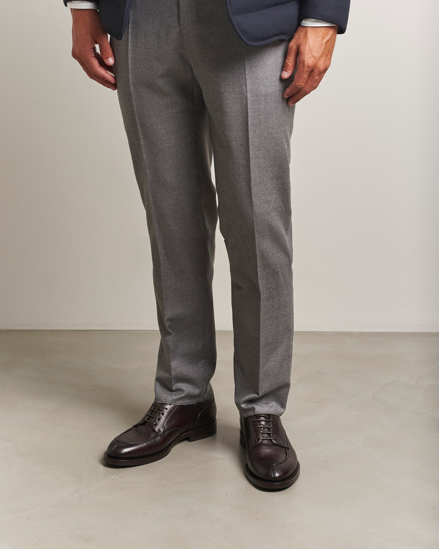 Homme | Pulls Et Tricots | Brunello Cucinelli | Cashmere Rib Crew Neck Sweater Pearl Grey
