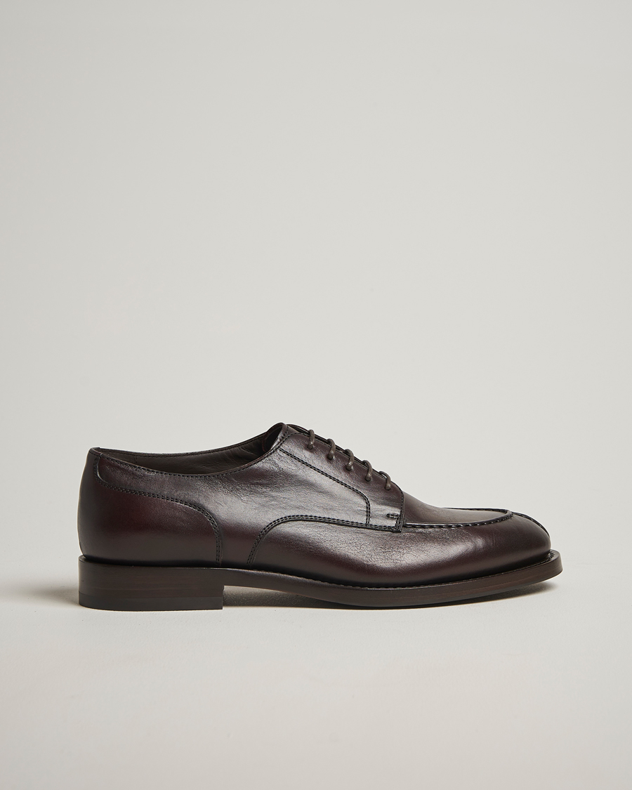 Heren | Derby schoenen | Brunello Cucinelli | Moc Toe Derby Dark Brown Calf