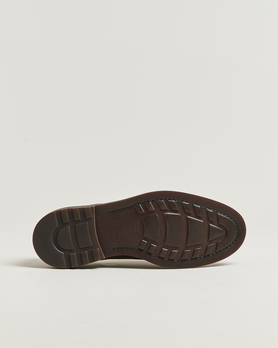 Heren | Derby schoenen | Brunello Cucinelli | Plain Toe Derby Dark Brown Suede