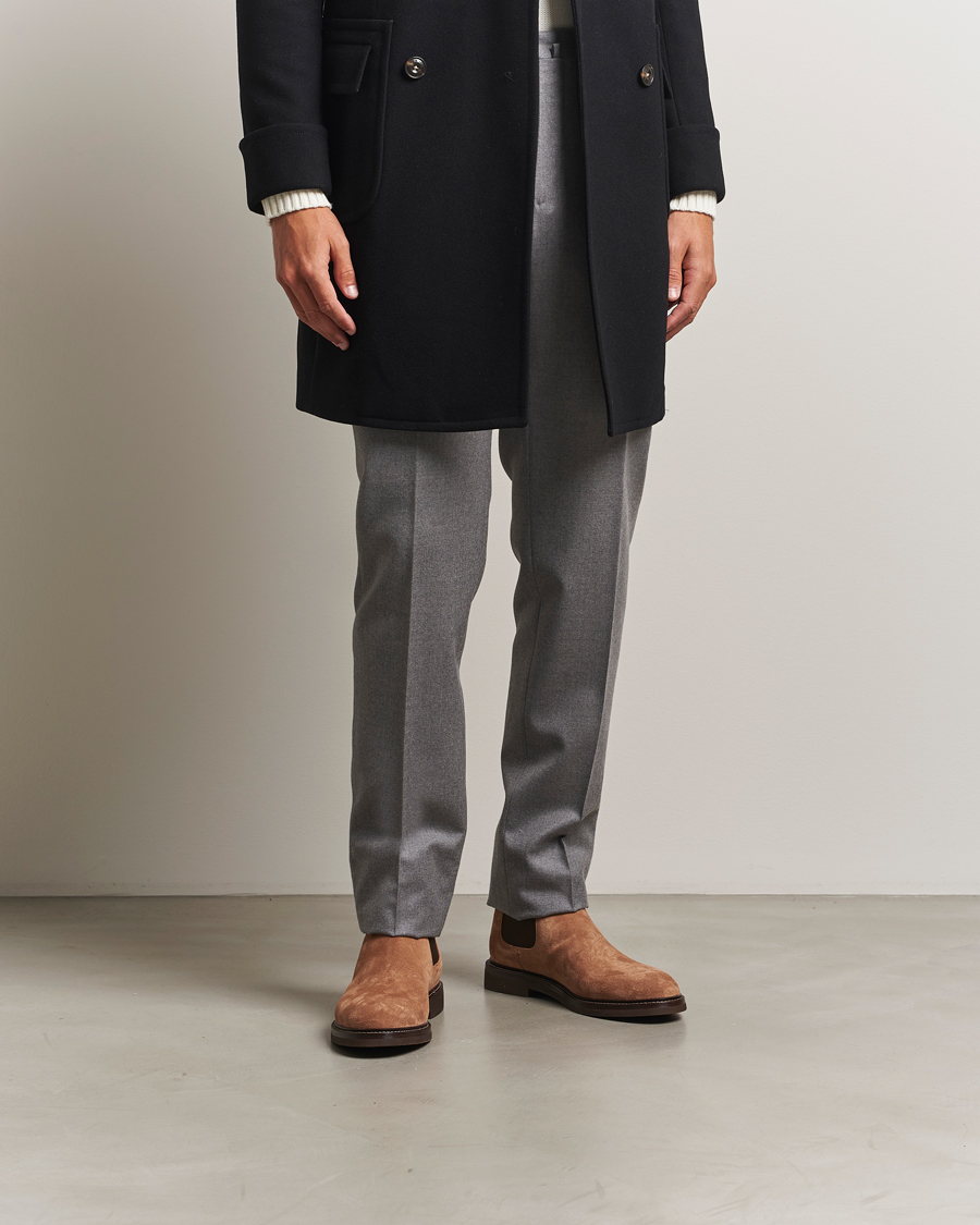 Homme | Bottes | Brunello Cucinelli | Chelsea Boots Brown Suede