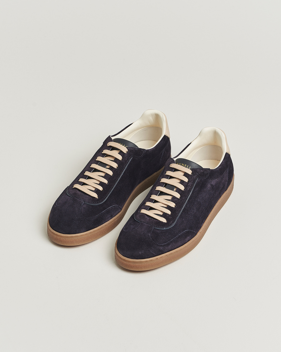 Heren | Sneakers | Brunello Cucinelli | Classic Sneakers Navy Suede