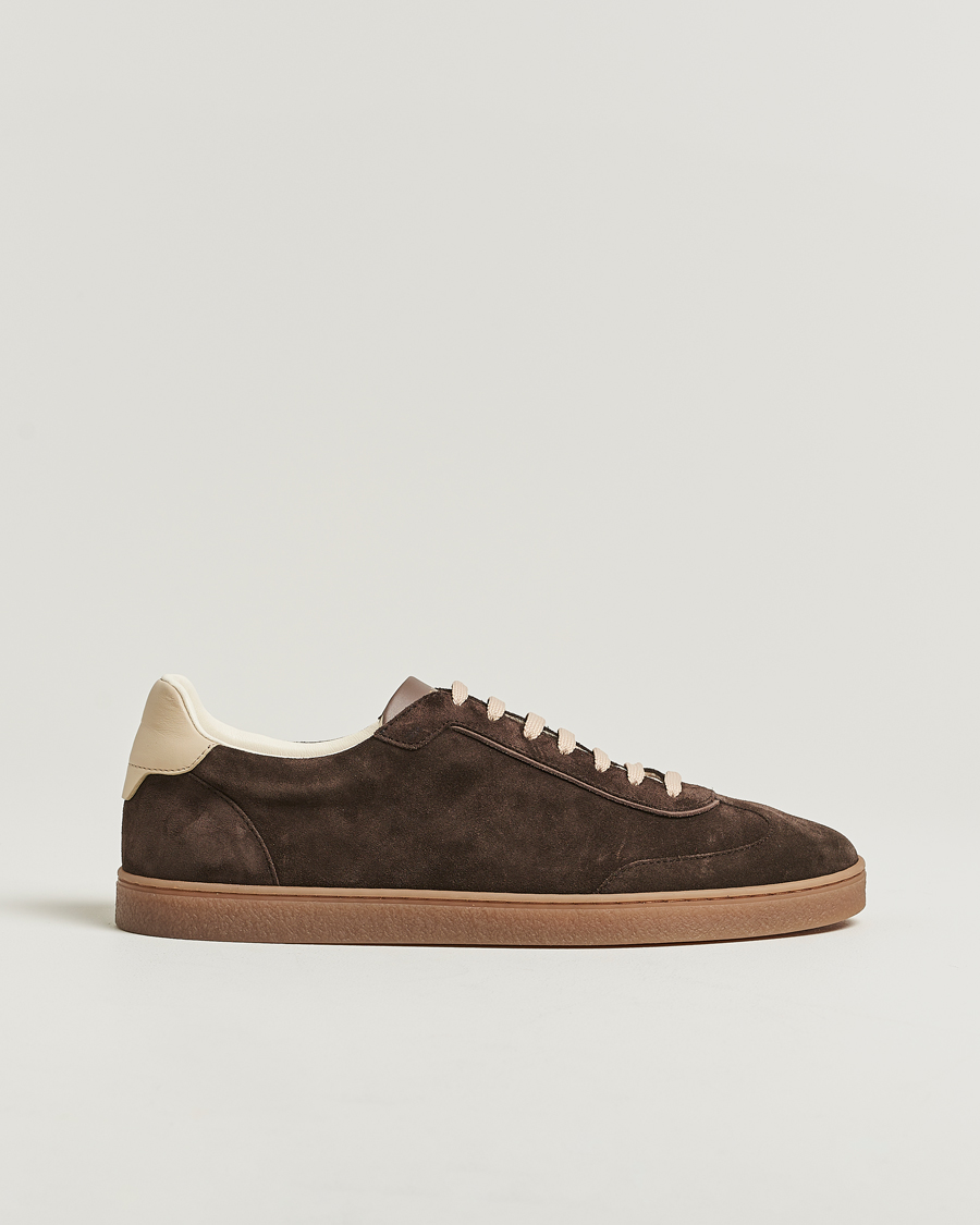 Heren | Sneakers | Brunello Cucinelli | Classic Sneakers Dark Brown Suede
