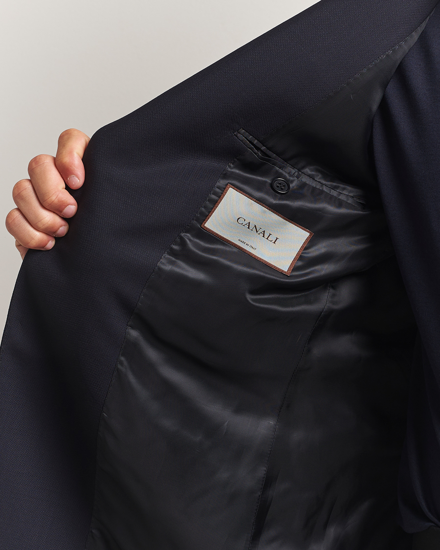 Homme | Blazers | Canali | Travel Wool Blazer Navy