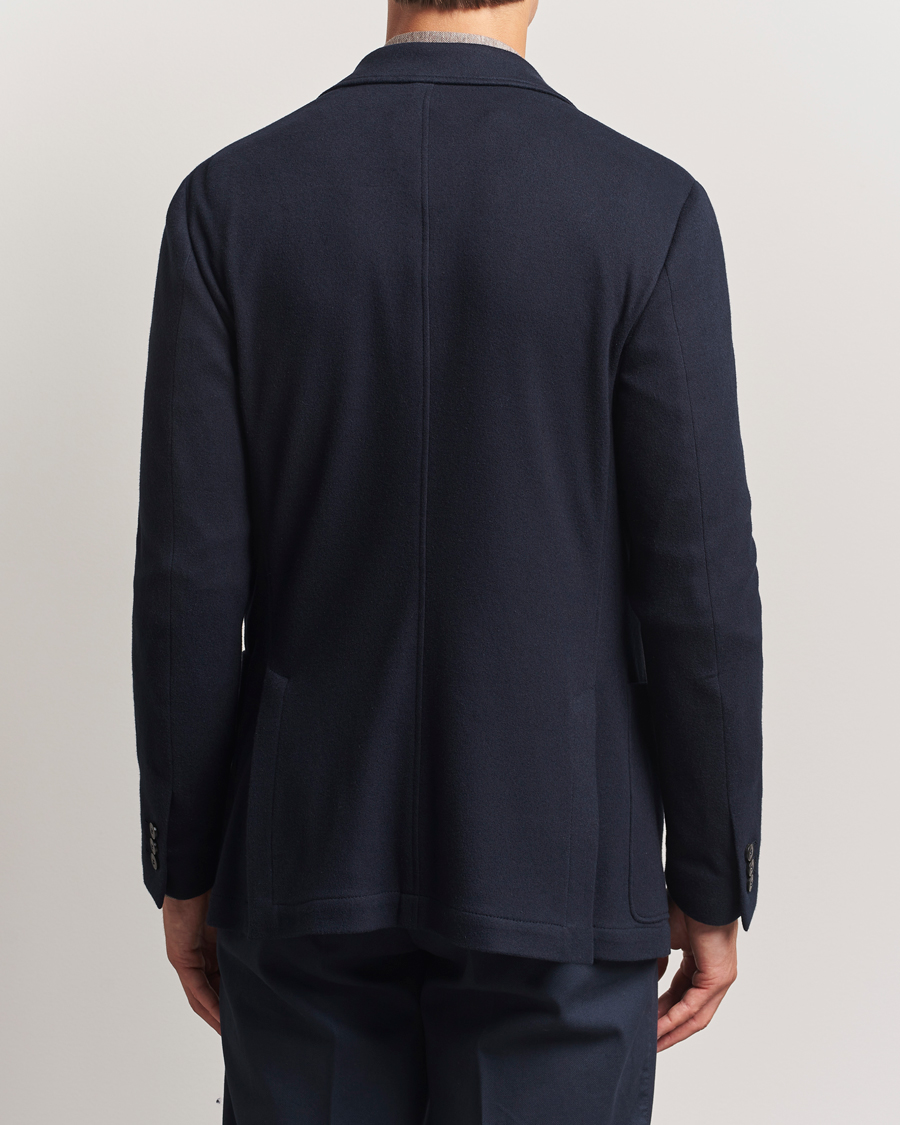 Homme | Blazers | Canali | Cotton/Cashmere Jersey Blazer Navy